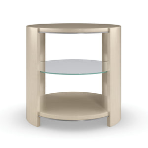 Caracole Da Vita Round End Table – front view