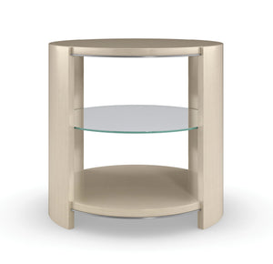 Caracole Da Vita Round End Table – angle view