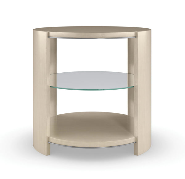Caracole Da Vita Round End Table – angle view