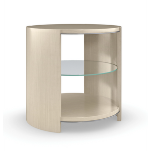 Caracole Da Vita Round End Table – side view