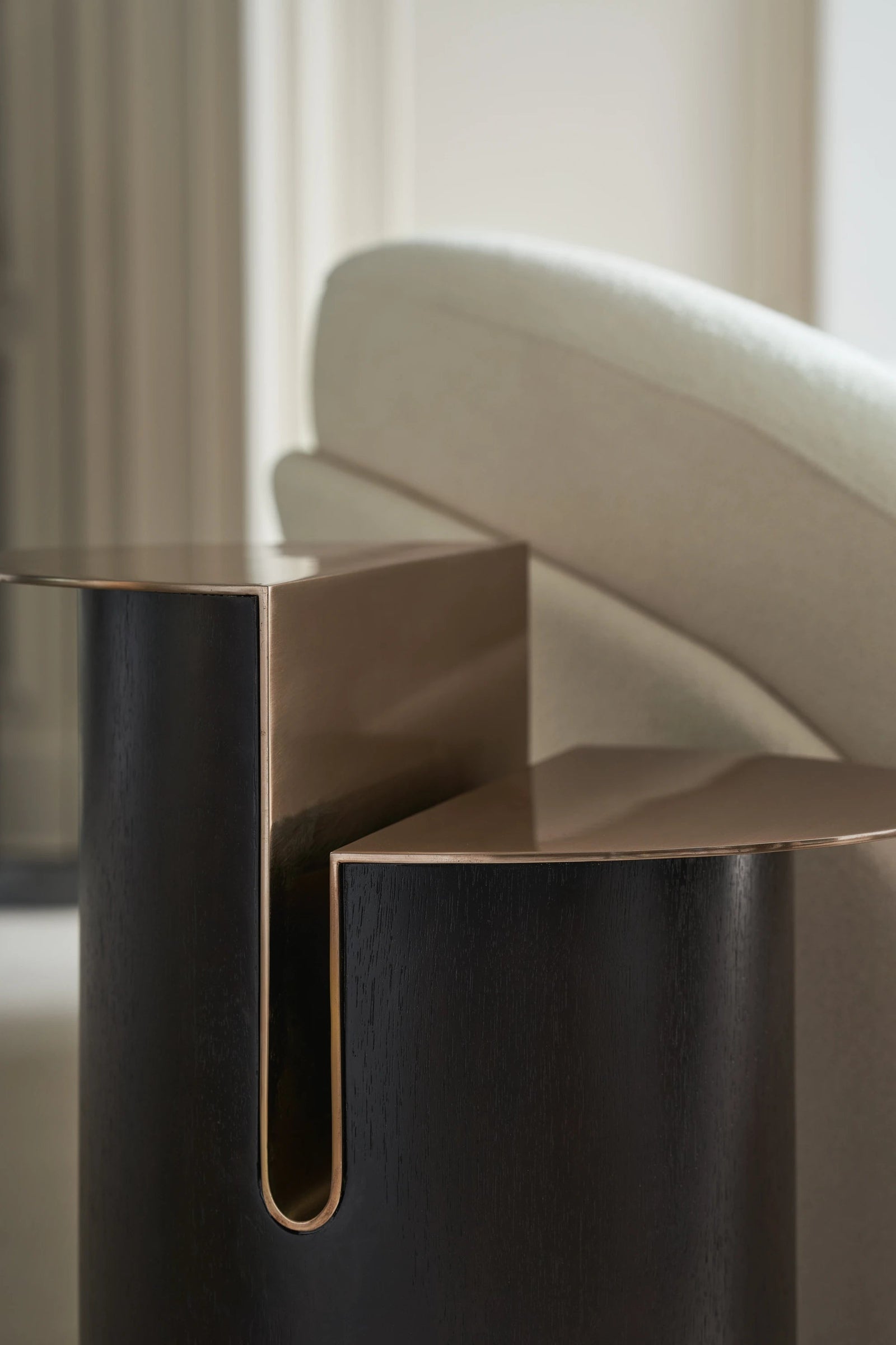 Caracole Discord Side Table – side view