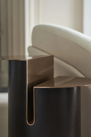 Caracole Discord Side Table – side view
