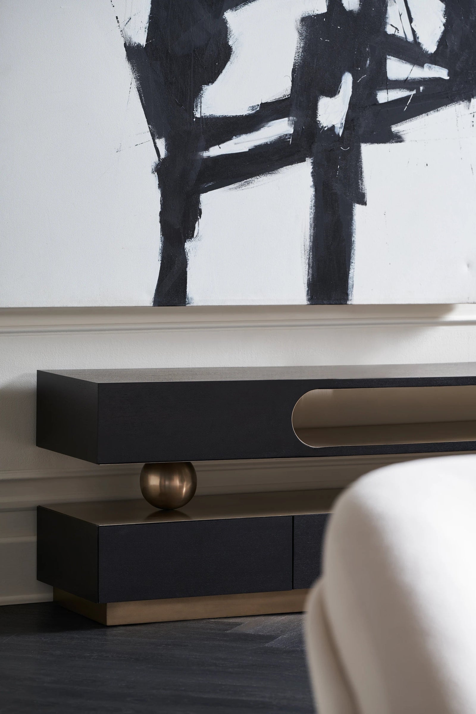 Caracole Harmony Media Console – side view