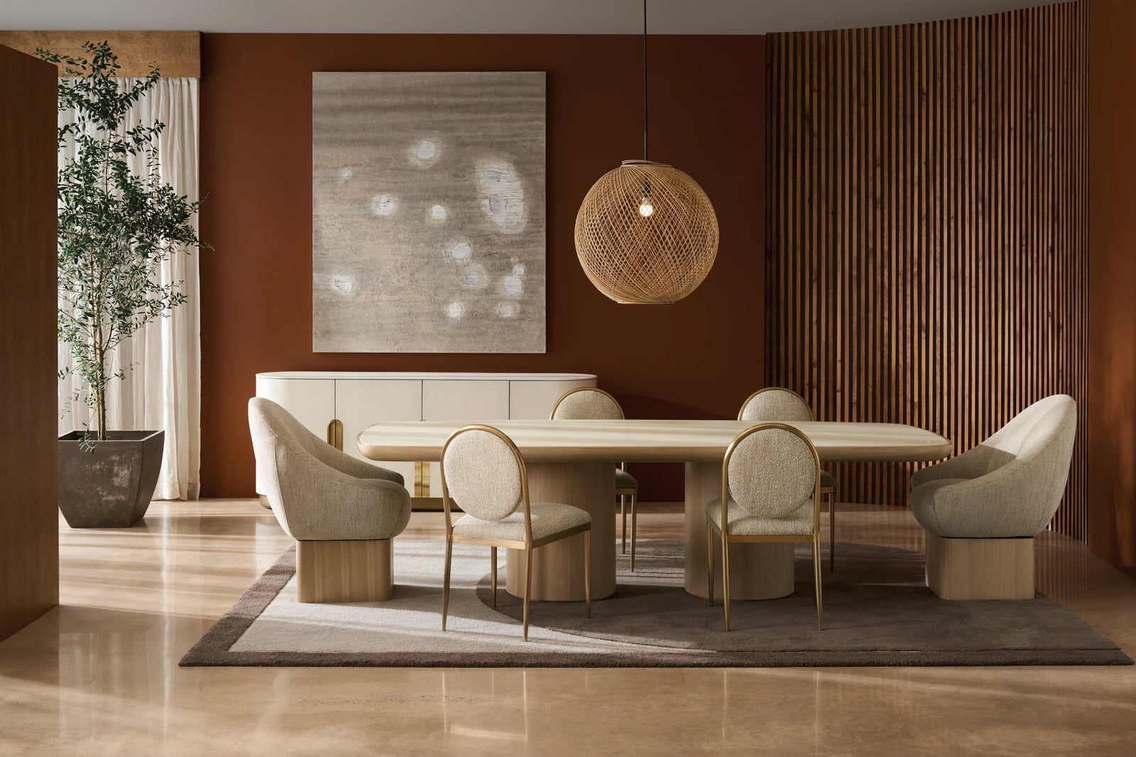 Caracole Palma Dining Chair – side view