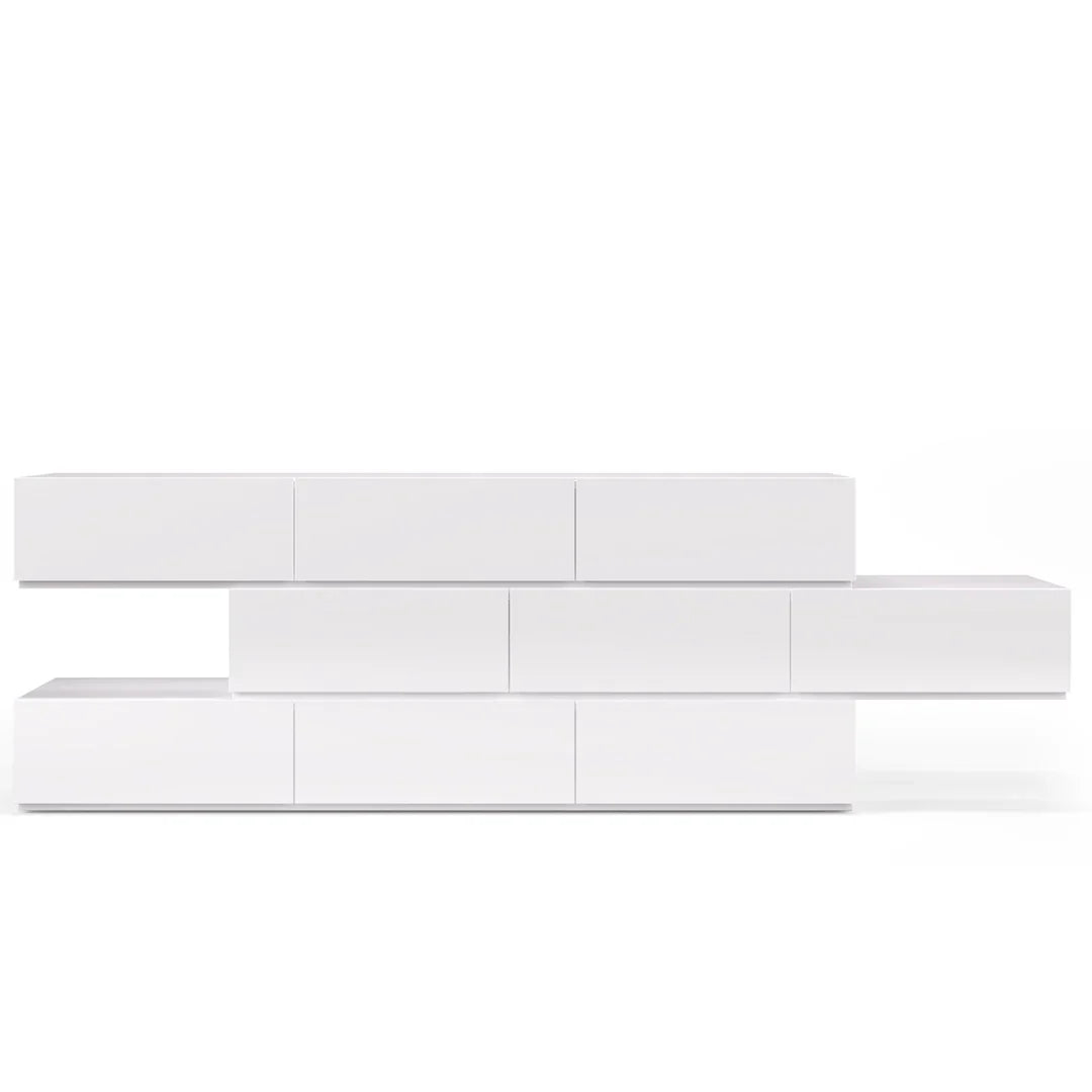 People 9 Drwrs Dresser W/Spacer Stackable 71 Inches