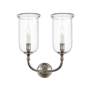 Embers 20" Double Hurricane Sconce