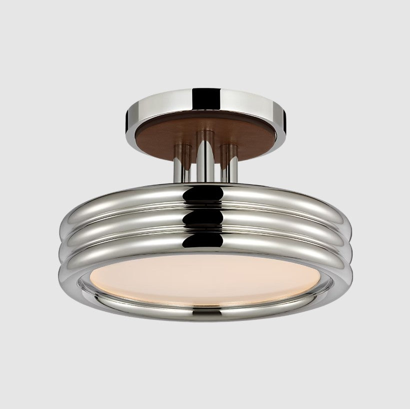 Hudson St. 8" Semi-Flush Mount