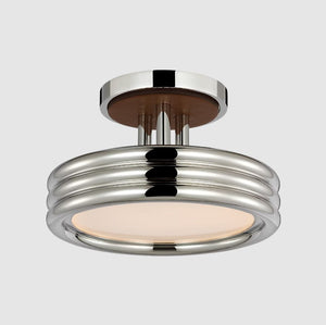 Hudson St. 8" Semi-Flush Mount