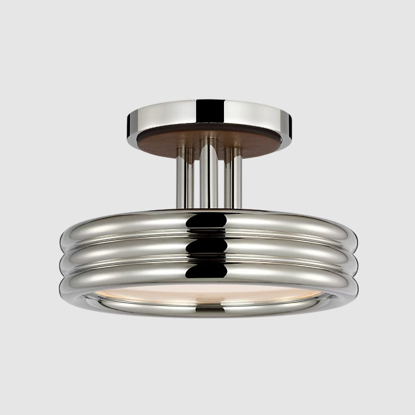 Hudson St. 8" Semi-Flush Mount