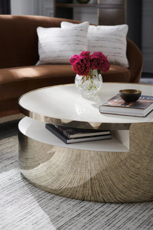 Caracole Turn Style Cocktail Table – side view