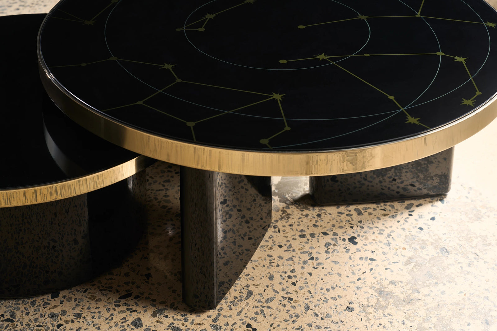 Caracole Umbra Large Cocktail Table – side view