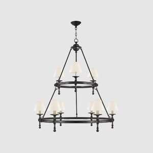 Classic Two-Tier Ring Chandelier