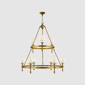 Classic Two-Tier Ring Chandelier