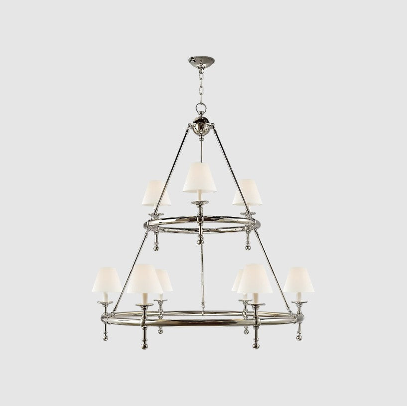 Classic Two-Tier Ring Chandelier