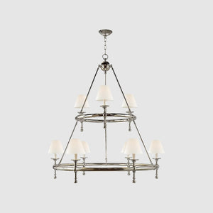 Classic Two-Tier Ring Chandelier