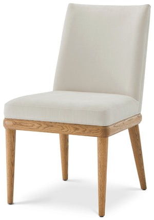 Theodore Alexander Essence Tall Back Dining Side Chair Blonde – front view