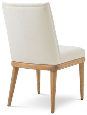 Theodore Alexander Essence Tall Back Dining Side Chair Blonde – angle view