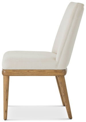 Theodore Alexander Essence Tall Back Dining Side Chair Blonde – side view