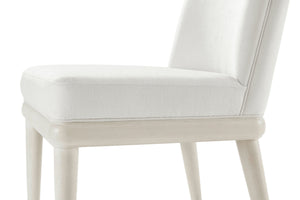 Theodore Alexander Essence Tall Back Dining Side Chair Opal – room setting