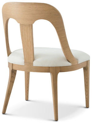 Theodore Alexander Essence Dining Side Chair Blonde – angle view
