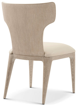 Theodore Alexander Repose Upholstered Dining Side Chair II Grey Oak – angle view