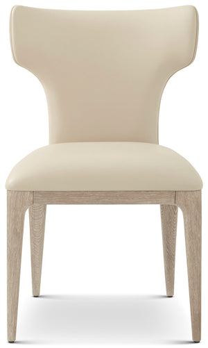 Theodore Alexander Repose Upholstered Dining Side Chair II Grey Oak – detail