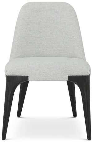 Theodore Alexander Spencer St. James Side Chair Lusso Onyx – angle view