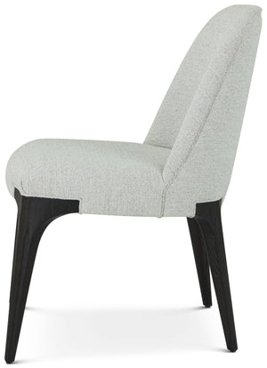 Theodore Alexander Spencer St. James Side Chair Lusso Onyx – side view
