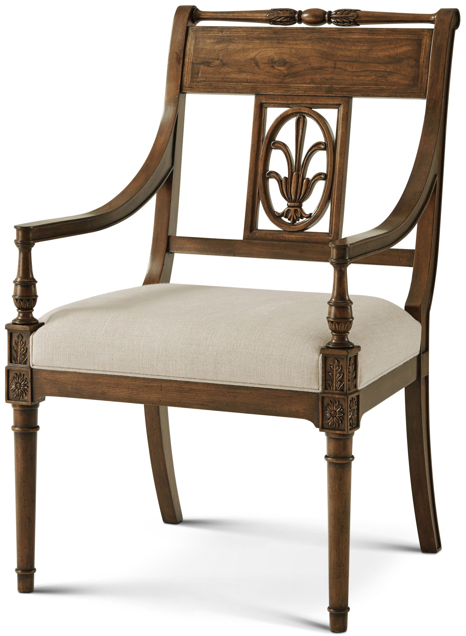 Theodore Alexander The Iven Dining Armchair – front view