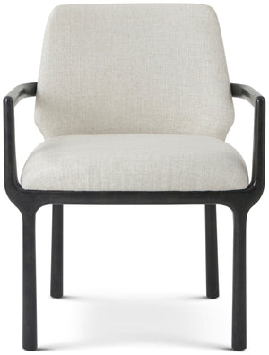 Theodore Alexander Kesden Dining Armchair Silent Black, Halo Fabric – detail