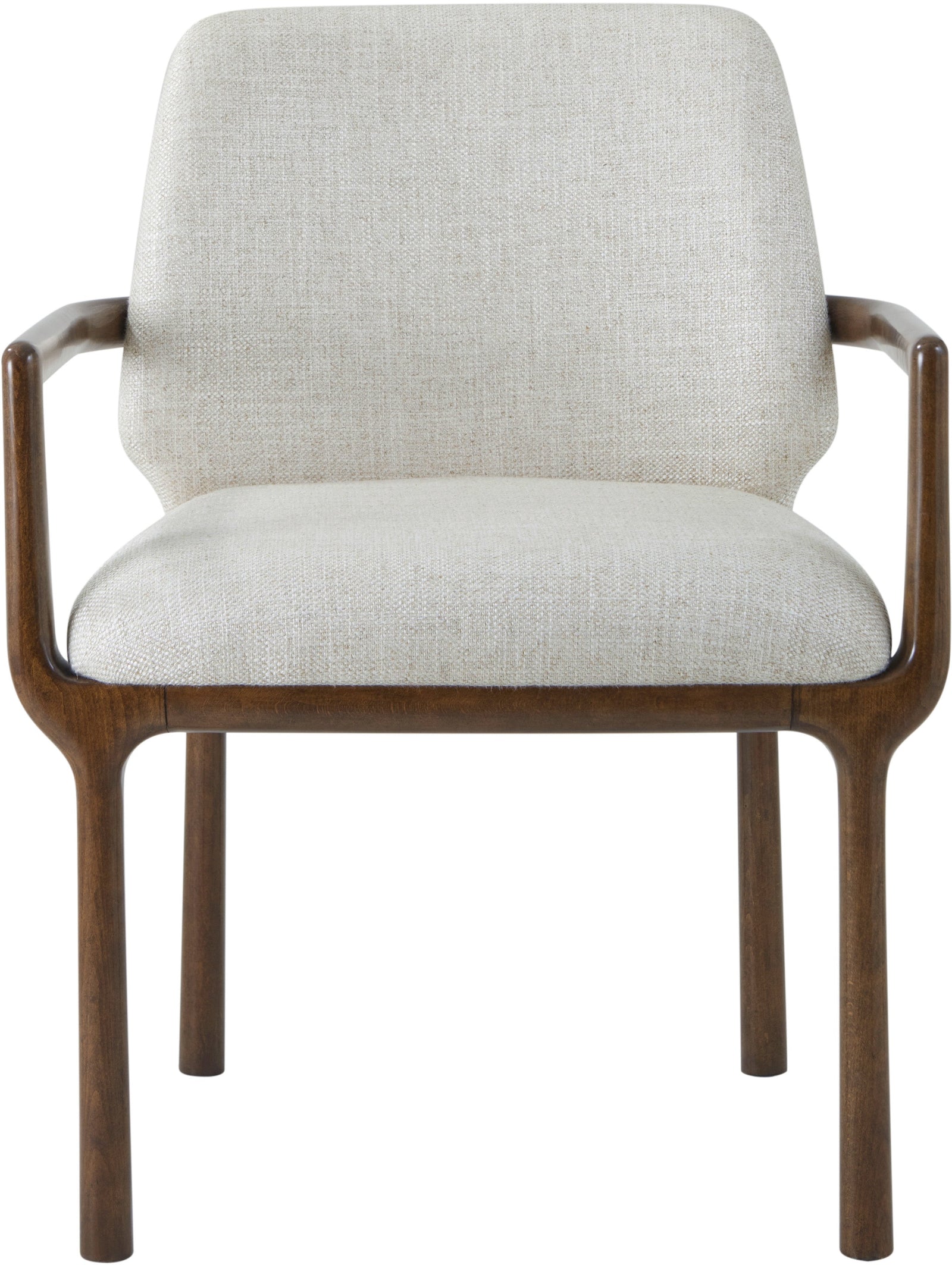 Theodore Alexander Kesden Dining Armchair Pyramid Brown, Halo Fabric – detail