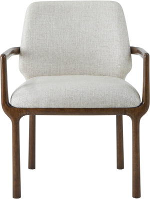 Theodore Alexander Kesden Dining Armchair Pyramid Brown, Halo Fabric – detail
