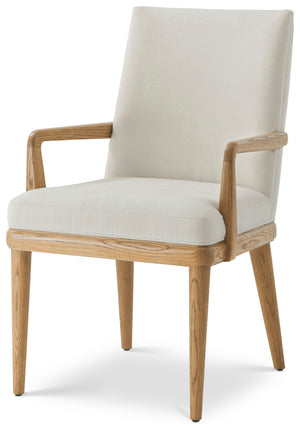 Theodore Alexander Essence Tall Back Dining Arm Chair – front view