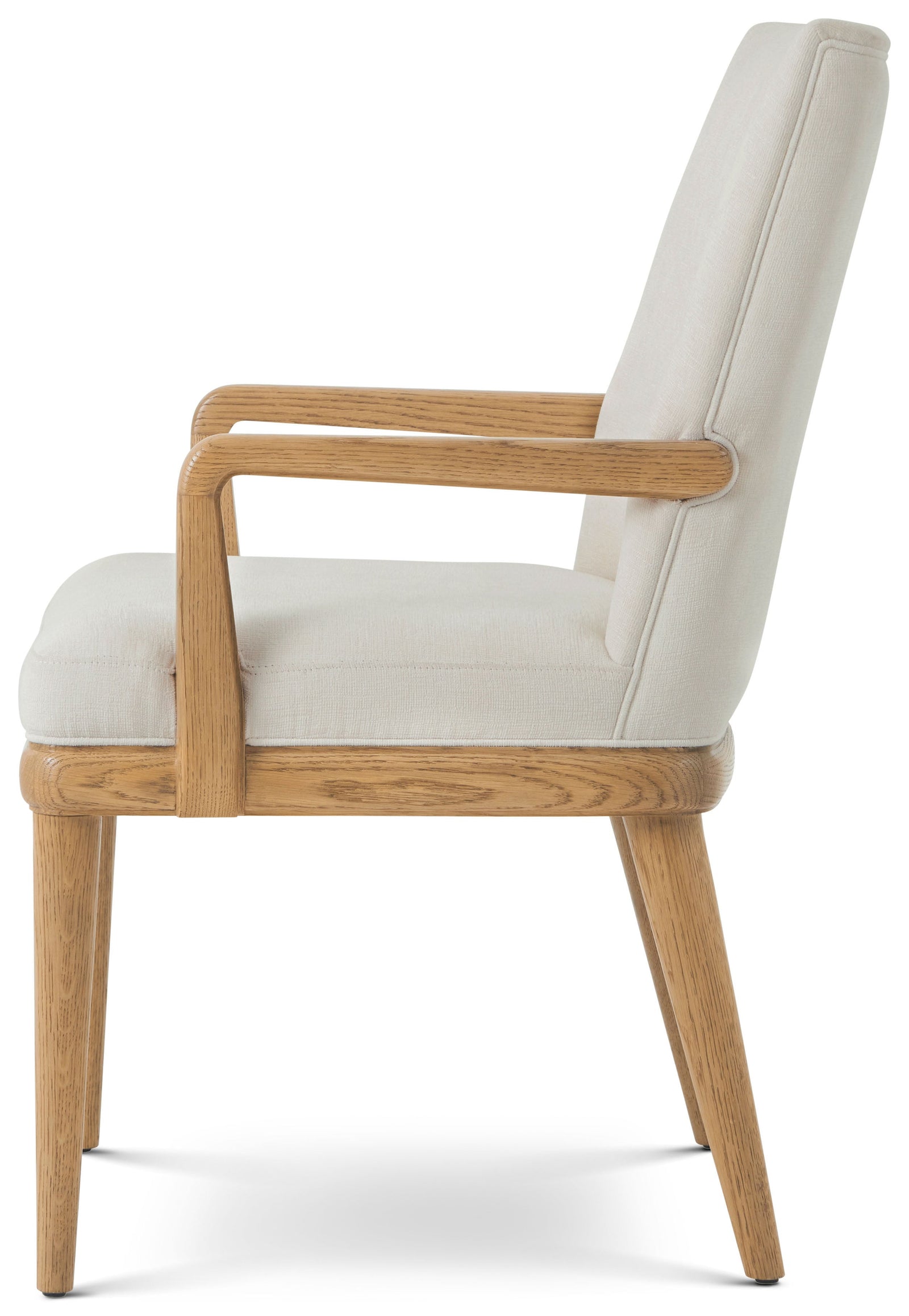 Theodore Alexander Essence Tall Back Dining Arm Chair – side view