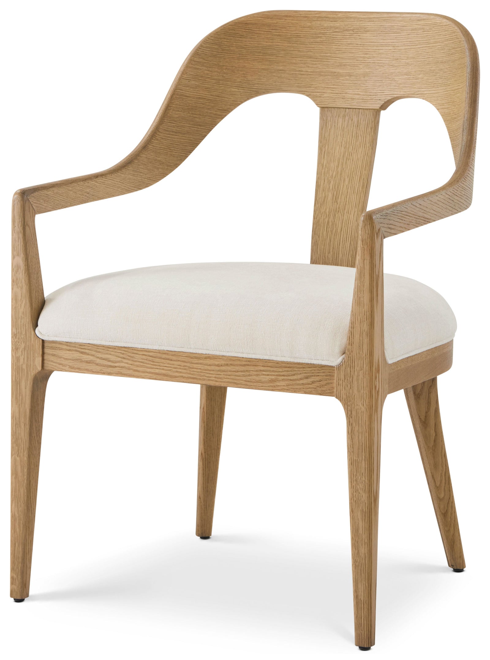 Theodore Alexander Essence Dining Arm Chair Blonde – front view