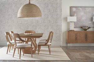 Theodore Alexander Essence Dining Arm Chair Blonde – room setting