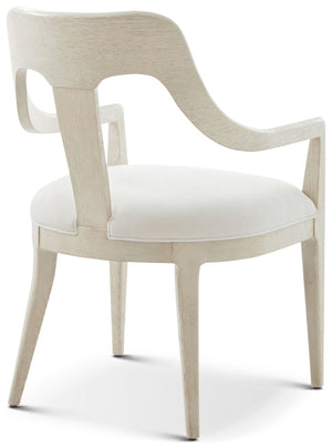 Theodore Alexander Essence Dining Arm Chair Opal – angle view