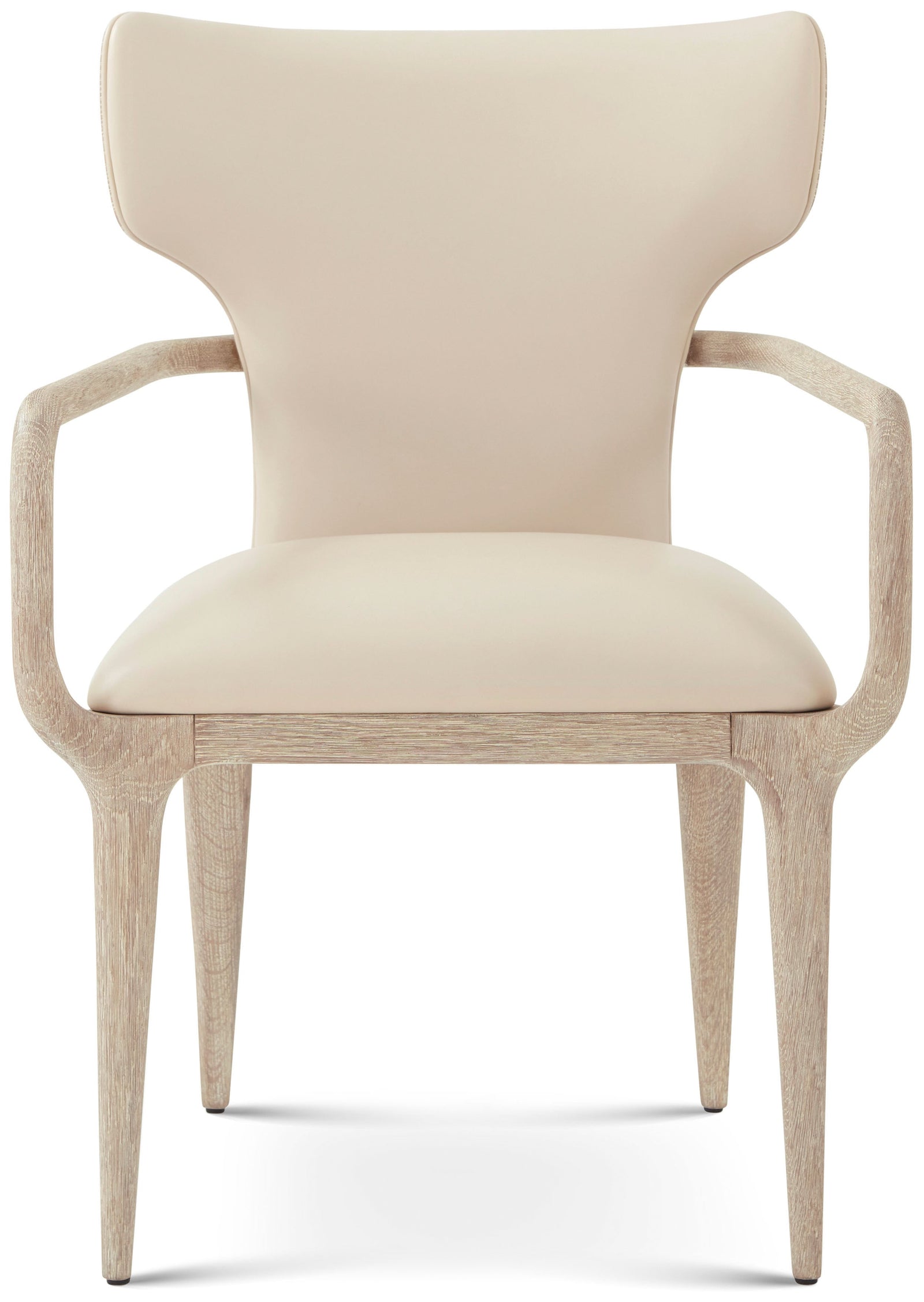 Theodore Alexander Repose Upholstered Dining Arm Chair II Grey Oak – detail