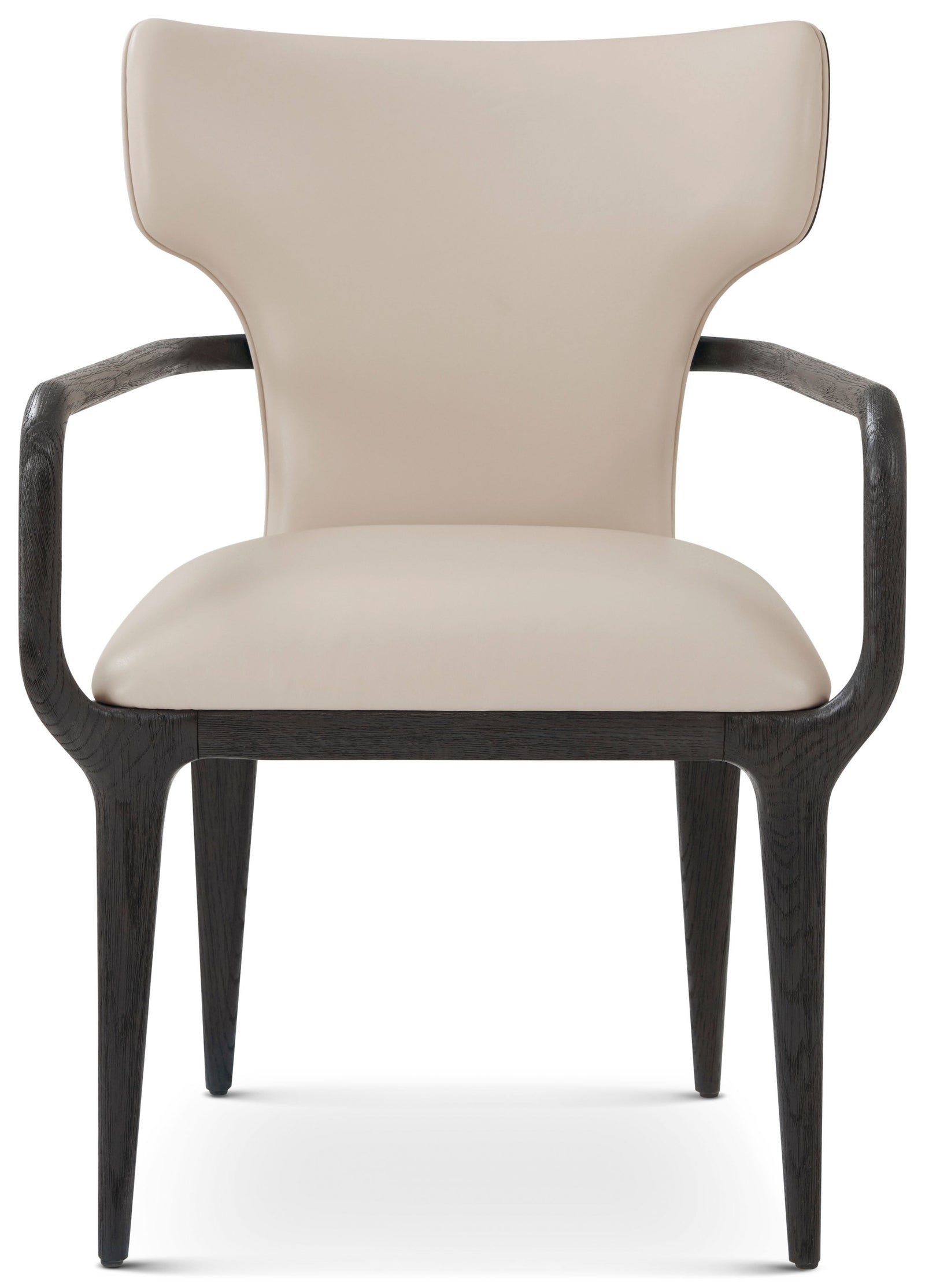 Theodore Alexander Repose Upholstered Dining Arm Chair II Charcoal Oak – detail
