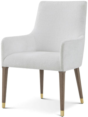 Theodore Alexander Judith Leiber Dining Arm Chair II Mink – front view