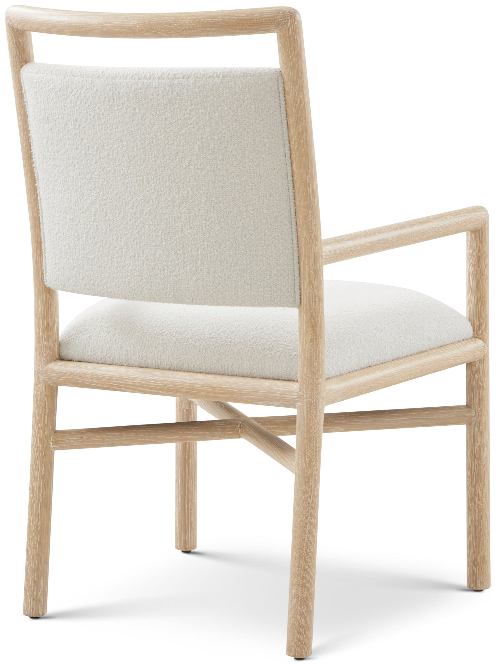 Theodore Alexander Montauk Upholstered Dining Armchair – angle view