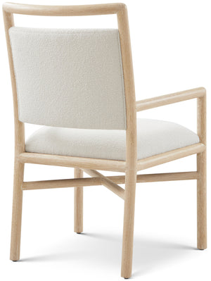 Theodore Alexander Montauk Upholstered Dining Armchair – angle view