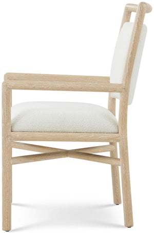 Theodore Alexander Montauk Upholstered Dining Armchair – side view