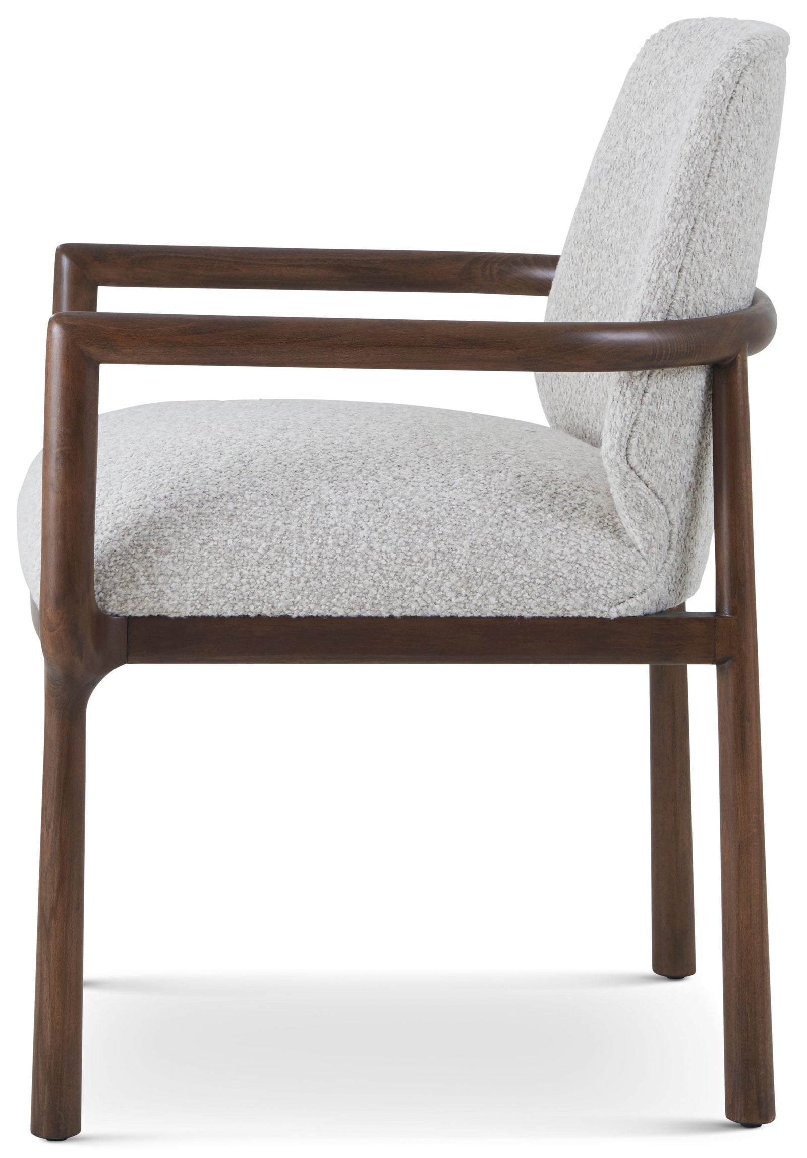 Theodore Alexander Urbane Dining Armchair Campfire – side view