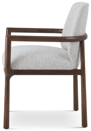 Theodore Alexander Urbane Dining Armchair Campfire – side view