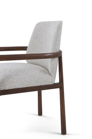 Theodore Alexander Urbane Dining Armchair Campfire – room setting