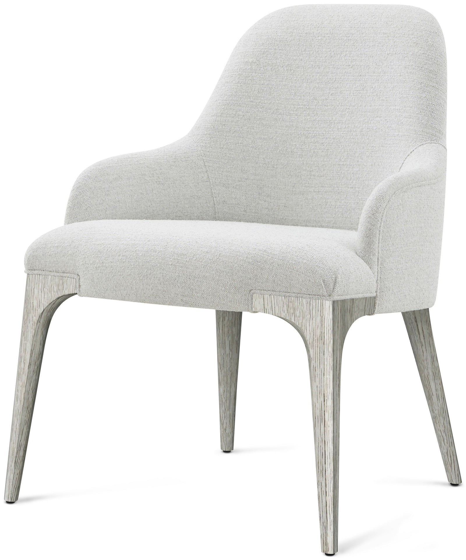 Theodore Alexander Spencer St. James Arm Chair Argento – front view