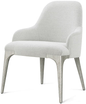 Theodore Alexander Spencer St. James Arm Chair Argento – front view