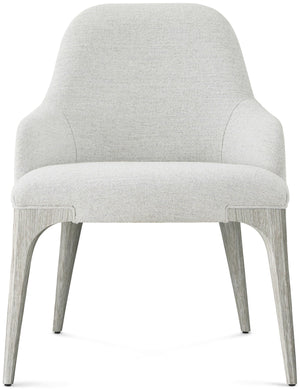 Theodore Alexander Spencer St. James Arm Chair Argento – angle view