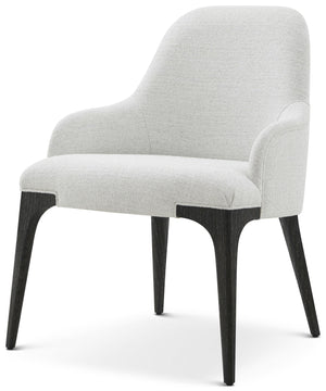 Theodore Alexander Spencer St. James Arm Chair Lusso Onyx – front view